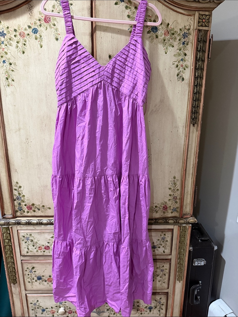 Steve Madden Lavender Tiered Maxi Sundress